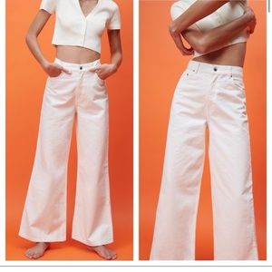 Zara The Trute Wide Leg in Off White